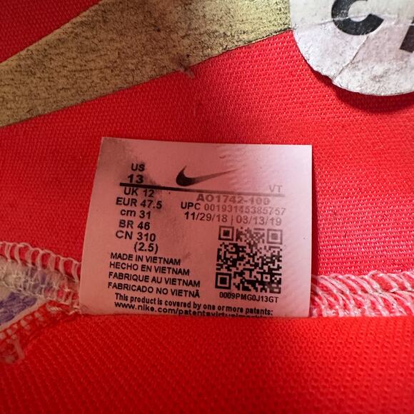 Nike Joyride CC White Bright Crimson Atomic Violet Running Shoes Men's Size 13 - Picture 9 of 16